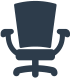 Icono de una silla de un despacho del director